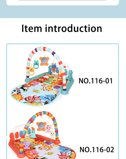 Multifunctional Fitness Frame Baby Activity Gym Play Mat Musical Rack Kid Infant Educational Crawling Carpet Toy Children Gift