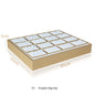 Luxury Gold White PU Leather Necklace Ring Earring Holder Jewelry Tray Series Jewelry Disply Jewellery Organizer Box