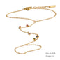 Yhpup Trendy Stainless Steel Zircon Beads Back of Hand Chain Finger Bracelet Fashion Chic Sexy Jewelry Waterproof Wholesale Gift