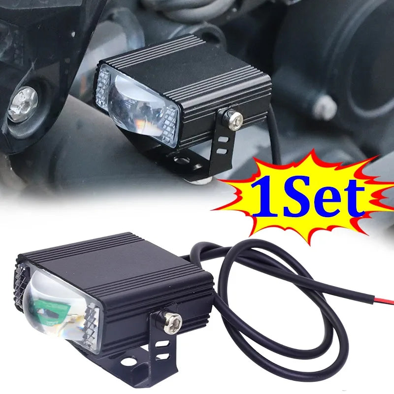 Car Grille Spotlight Projector Len Light DRL LED Aluminum Alloy Super Bright Motorcycle Auxiliary Waterproof Dustproof Spotlight