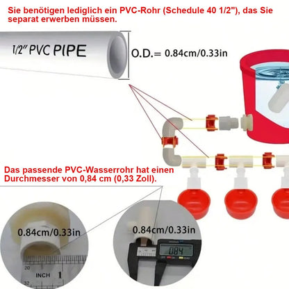 Chicken Drinker Poultry Automatic Waterer Pigeon Small Chick Feeding Bowl Chicken Coop Water Dispenser