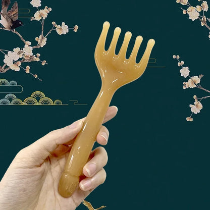 Resin Head Massager Scalp Gua Sha For Body Neck Leg Massage Five-claw Head Scraping Stick Massage Scraping Claw Massage