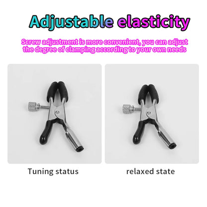 Sex Toy Electric Shock Nipple Clamps Breast Massager BDSM Toys Bondage Clitoris Clamp Stimulator Sex Toys for Man Women Games