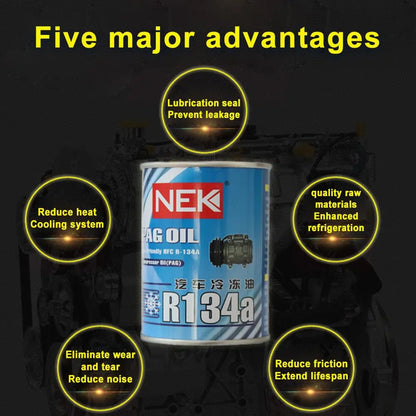 1/2/3pcs Auto R134a Refrigerant Oil Compressor Oil Automotive A/C AC Air Conditioning System Refrigerant For Car Truck Accessory