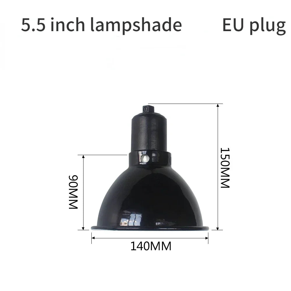 Reptile 5.5/8.5Inch Deep Dome Lampshade Snakes Lizards Geckos Terrariums Anti-scald Reptile Protective Shade Light Fixture