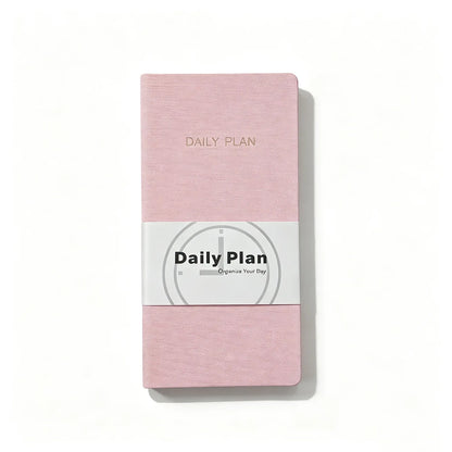 Undated Weekly Fabric A6 Journal - Portable Pocket-Sized Planner for Notes, Goals & Daily Flow Linen Weeks Planning System