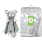 Custom Name Baby Blanket Personalized Baby Shower Gift Soft Minky Dot 2-in-1 Blanket & Lovey Set for Boys Girls