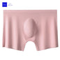 1pc Mens Boxers Shorts Ice Silk Men Panties Seamless Sexy Underwear Man Underpants Panties Male Antibacterial Breathable Briefs