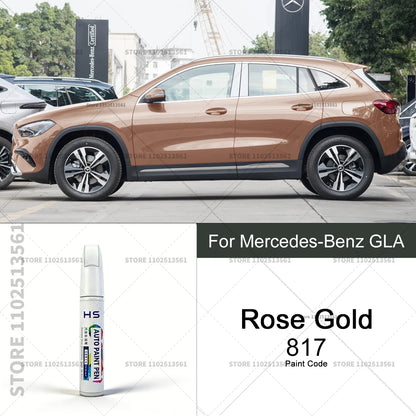Car Paint Repair Pen Touch Up Scratch Remover DIY Auto Accessories For Mercedes-Benz GLA Jewel Blue Polar White Rose Gold Red