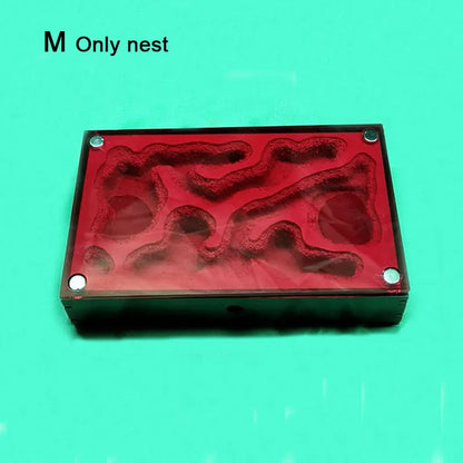 Concrete Ant Farm House Super Large Yellow Mud Ant Nest Gypsum Pet Anthill Insect Castle M Workshop Ant House with Hunting Area