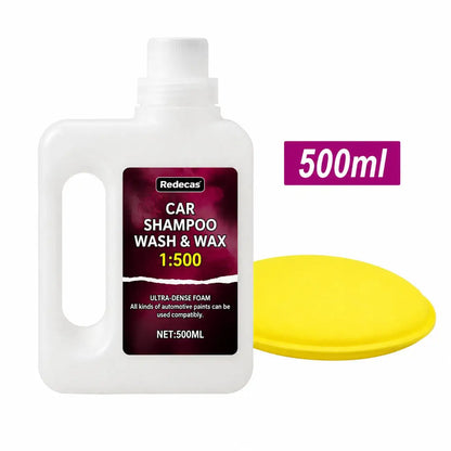 500ml Pink Foam Car Wash Soap, High-Concentration Wax Builds Ceramic Coating, Nourishes & Protects All Car Paint