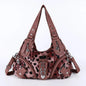 Angelkiss Women Handbags Leopard Bag Top-handle Handbag Fashion Satchel Dumpling Pack Shoulder Bag Tote Bag Hobos Large Purse