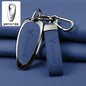 Car Interior Accessories Zinc Alloy Leather Key Case Cover Holder Chain For Voyah Free I-Land Dreamer PHEV Luxury Protective