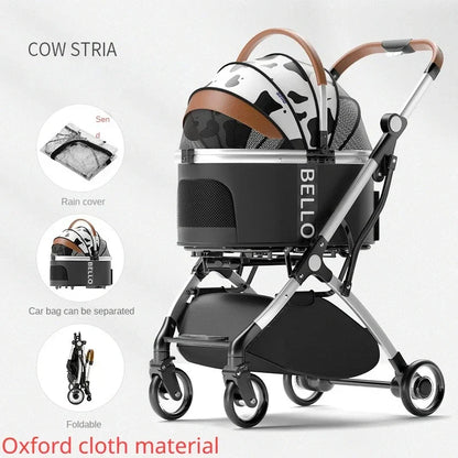 Pet strollers Aluminum tube trolley pet bag separate cat dog car car travel tourist car foldable stroller dog puppy stroller