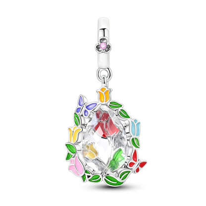 Original 925 Sterling Silver Charm Beads Clover Sunflower Tulip Carnation Pendant For Women Jewelry Fashion Gift