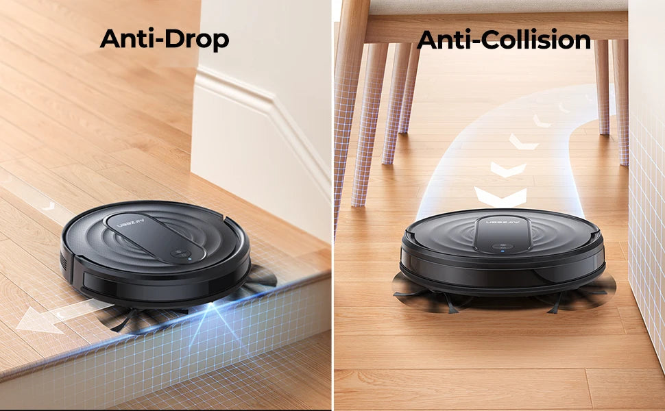 Airzeen R7 Robot Vacuum Mop 3-in-1 Cleaning 4000Pa Suction Smart App/Alexa Control Auto Self-Charging for Pet Hair & Floors