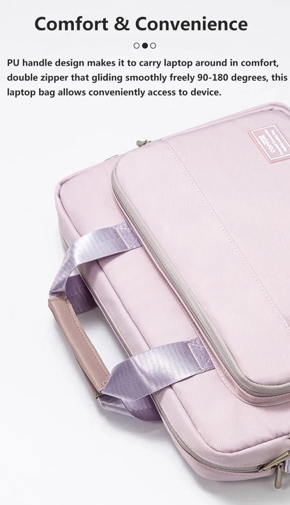 Laptop Shoulder Bag 13.3 15.6 inch for Women Notebook Briefcase Handbag for Macbook Pro 14 16 M4 M3 Air 15 Huawei Xiaomi Dell HP