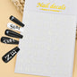3D Glittery Gothic Letter Design Nail Art Stickers Uppercase Alphabet Letters Artistic Designs DIY Nail Art Decals Decoration #1