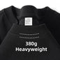 300g Cotton T Shirts Men Short Sleeved Heavyweight Summer Round Neck Loose Breathable Shirt for Men Women Basic Tee