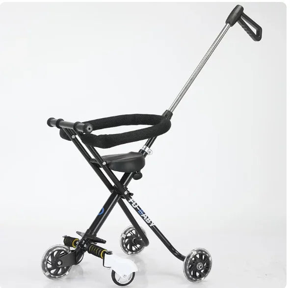 Lightweight Foldable Kids Travel Push Cart Outdoor Stroller for 6 To 12 Years Old Children