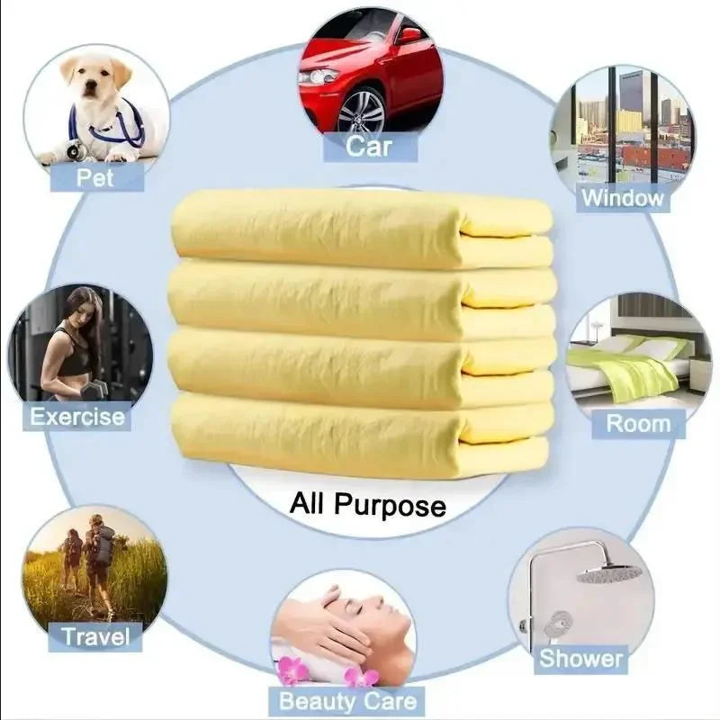 Car Towel Pva Wash Premium Quick-Dry Towel Ultra Absorbent Scratch-Free Reusable For Auto Maintenance Soft Cloth color random