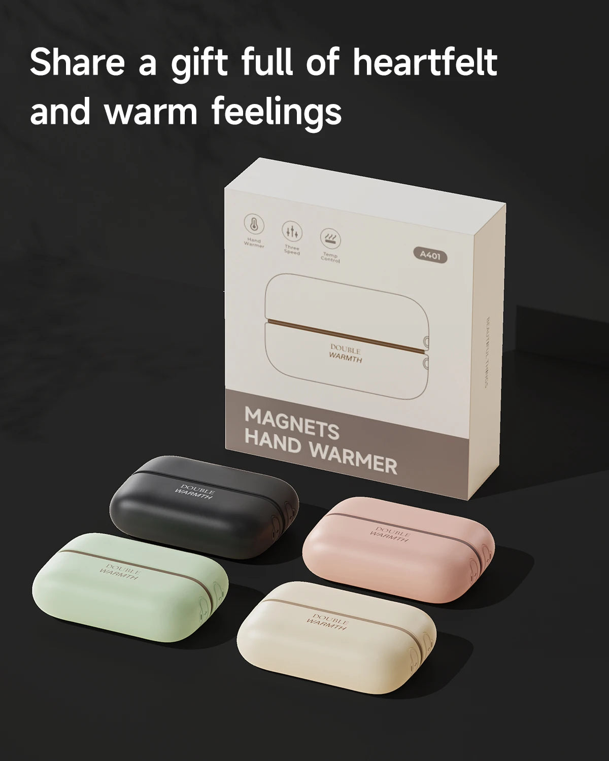 2-in-1 Magnetic Rechargeable Hand Warmers Electric Portable Handwarmers Long Lasting Safe Heating Warmer Pocket Heater