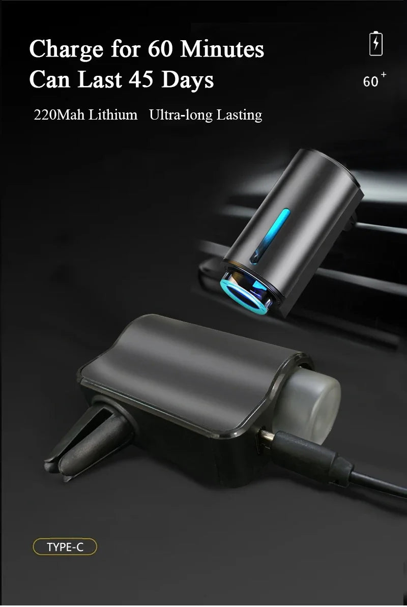 Air Freshener In The Car Aroma Diffuser 3 Levels Of Adjustable Intelligent Rechargeable Fragrance Diffuser Interior Car Accessor