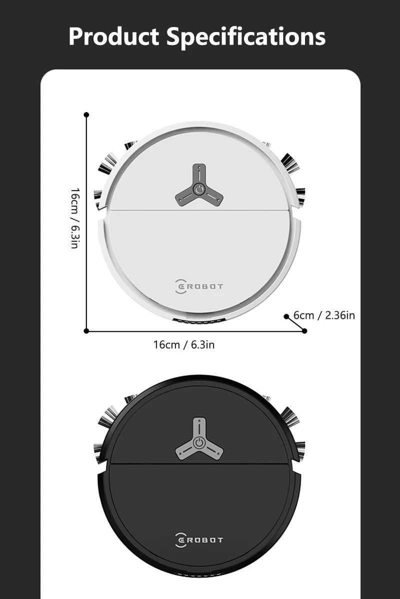 Lenovo Mini Sweeping Machine Smart  Vacuum Cleaner Small Household Appliances Multi-function Intelligent Automatic Sweep Robot