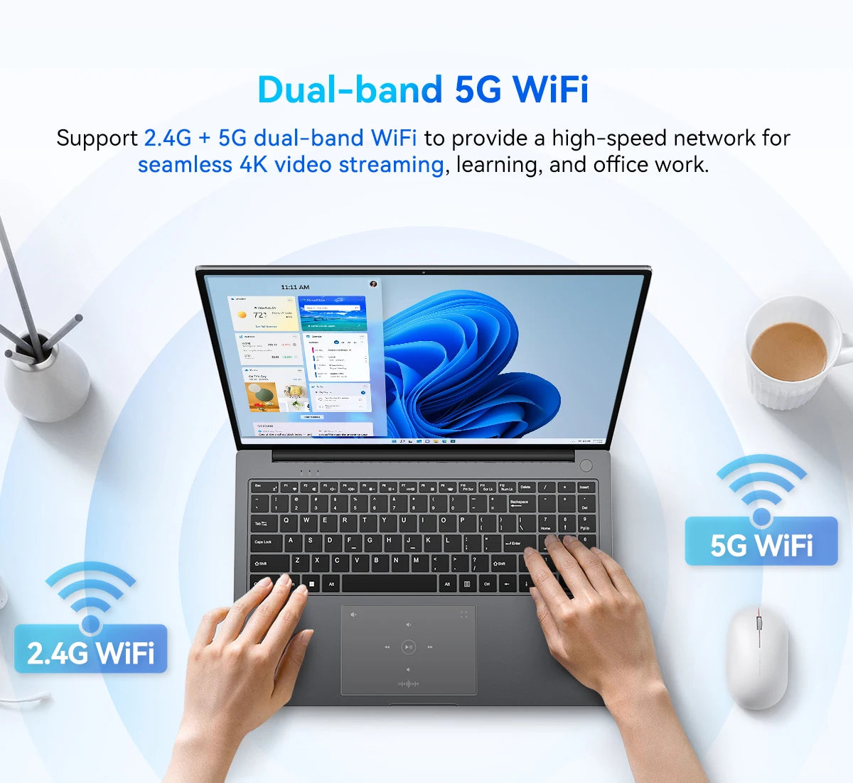 Blackview Acebook 12 Win 11 Pro Laptop 16'' 1920*1200 Display, Intel I5-1030NG7 Notebook, 16GB 512GB, 5000mAh