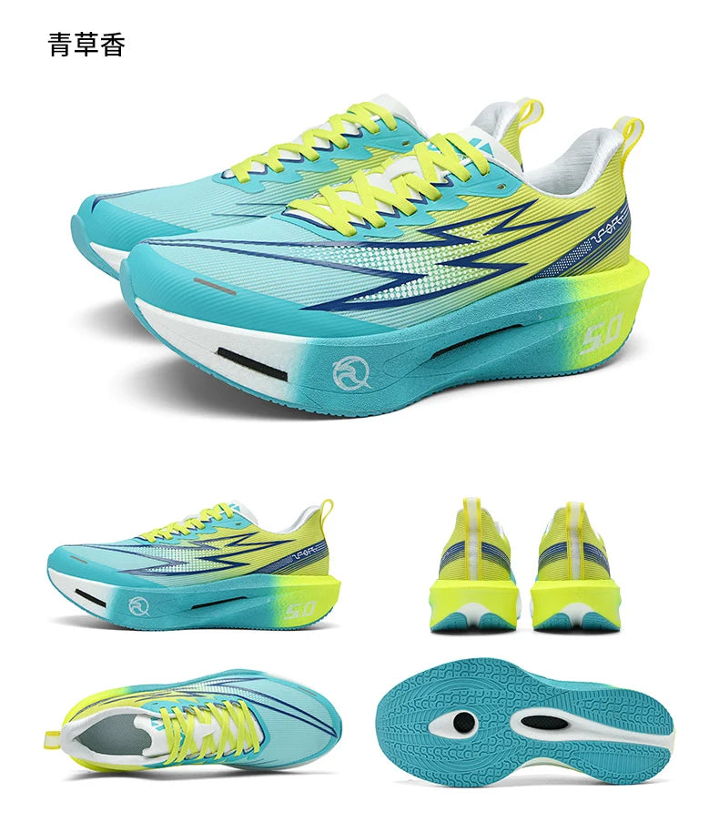 Running Shoes Men Sports Carbon Board Speciality Marathon Breathable Lightweight Women's Comfortable Athletic Nonskid Sneakers
