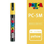 1pcs Japan UNI POSCA Markers PC-1M/3M/5M Acrylic Graffiti Pen Waterproof DIY Stackable Color Art Painting School Supplies