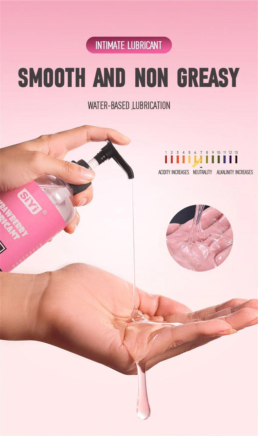 Silicone-Based Lube with Press Pump, Stringy Anal Lubricant Suitable for  Man Woman Gay Lesbian Couples Pleasure
