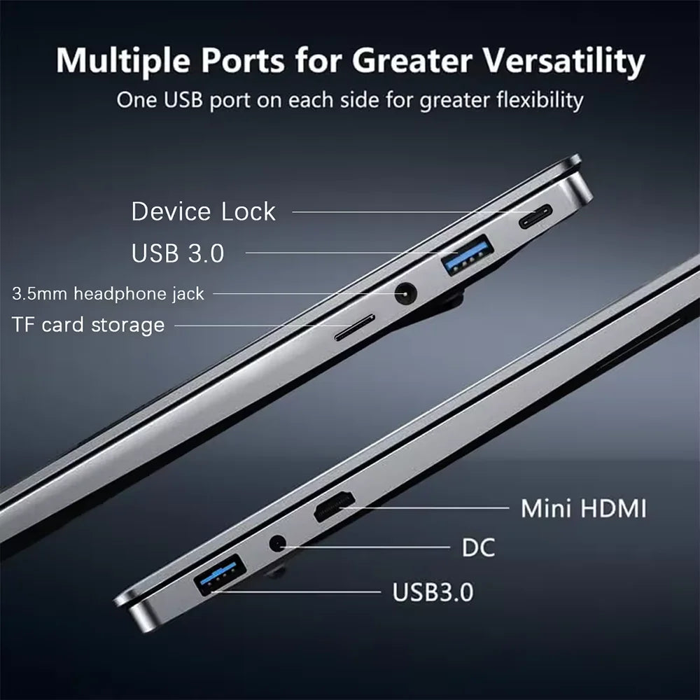 15.6" Laptop Computer Windows 11 Core i9-10980HK PC Gamer 16GB RAM Fingerprint Unlock Notebook Laptops Backlight Study Computer