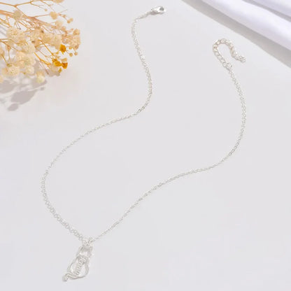 Personalized Pet Name Necklace Custom Multiple Cat Name Pendant Stainless Steel Jewelry Pet cat Commemorative Gifts Accessories