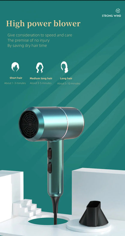 Hot Selling Professional Hair Dryer Negative Ion High Power Blue Light Foldable Electric Hair Dryer Salon Hair Tools Home