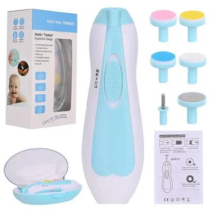 Baby Care Multifunctional Electric Baby Nail Trimmer Baby Nail File Clippers Toes Fingernail Cutter Trimmer Manicure Tool Set