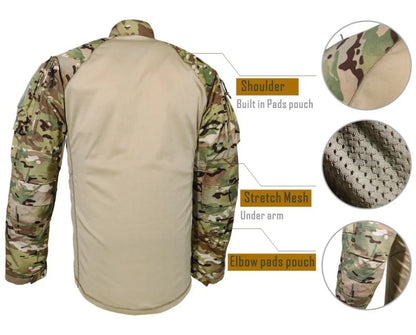2026 Spring Autumn Men'sTactics Sets Wear Resistant Uniform Shirts Outdoor Sports 2-piece Suits Breathable Frog suit Cargo pants