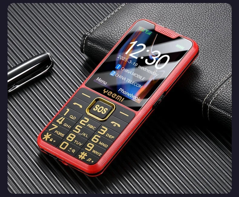 YEEMI K3 4G Feature Keypad Phone 2.6 Inch Dual SlM Big Button Loud Volume for Elderly 2500mAh FM Radio Hebrew Keyboard SOS Video