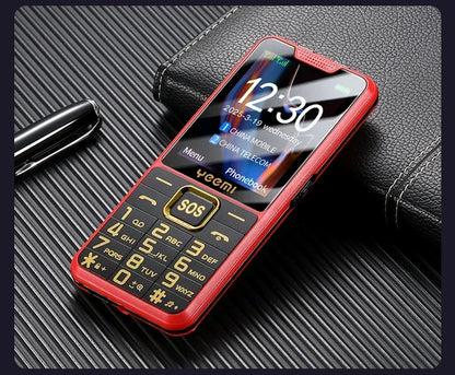 YEEMI K3 4G Feature Keypad Phone 2.6 Inch Dual SlM Big Button Loud Volume for Elderly 2500mAh FM Radio Hebrew Keyboard SOS Video