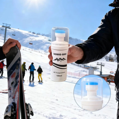 Čiuožimo vaškas (pasta) visoms temperatūroms su aplikatoriumi, 100 ml. Visų oro sąlygų snieglenčių vaškas žiemos sportui, laukui, sniego parkui, šaltam orui.