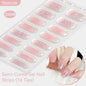 Gradient Auroras Semi Cured Gel Nail Strips Sparkly Shinning DIY Gel Polish Stickers for Nails Works with UV/LED Nail Lamps
