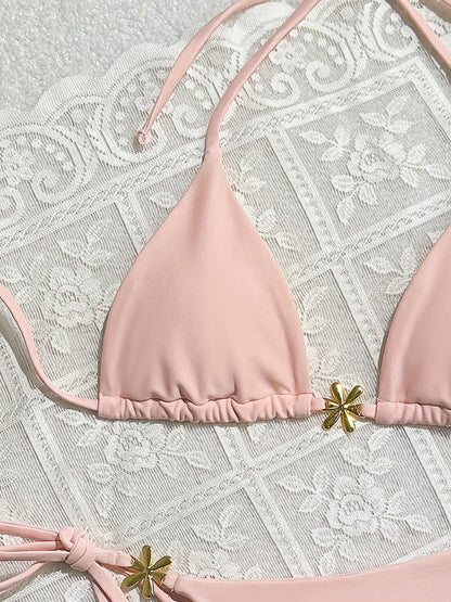 Micro Bikinis Sexy Women Swimsuit Swimwear 2026 Push Up Bikini Set String Bathing Suit Halter Beachwear Brazilian Biquini Female
