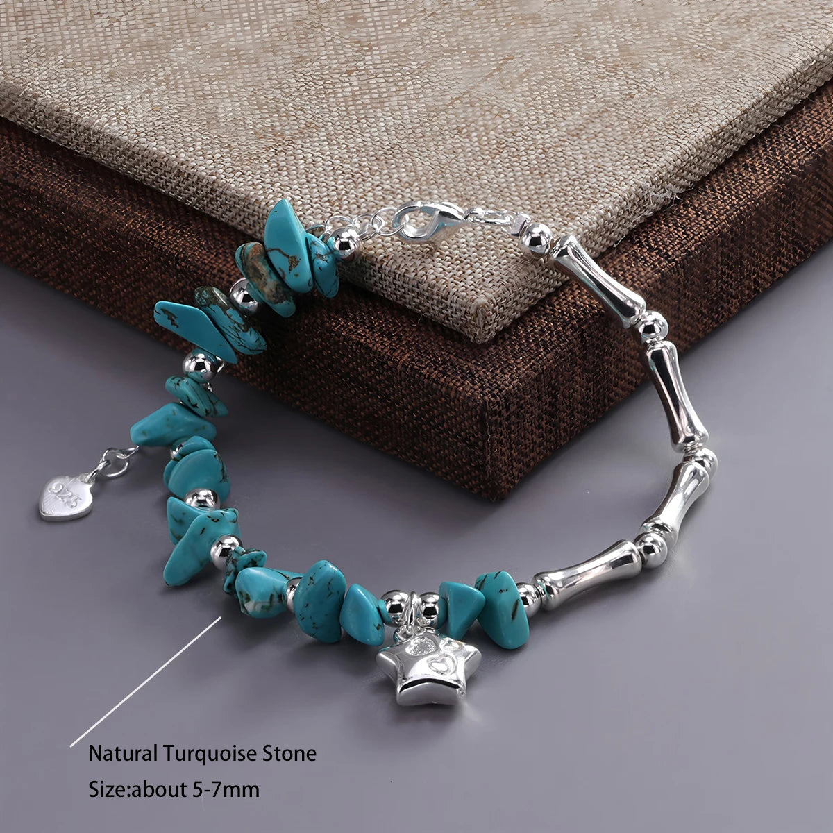 VENTFILLE 925 Sterling Silver Line Extremely Fine Bracelet for Women Love Haert Bead Korean Ins Sweet Jewelry Gift Dropshipping
