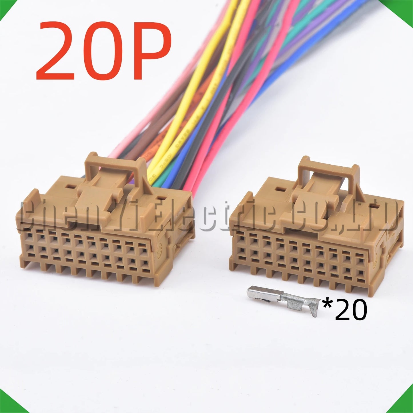20 Pin Auto connectors Reverse trajectory box module AFS headlights Wire harness plug 1563337-2 8W0972420A For VW Audi Skoda