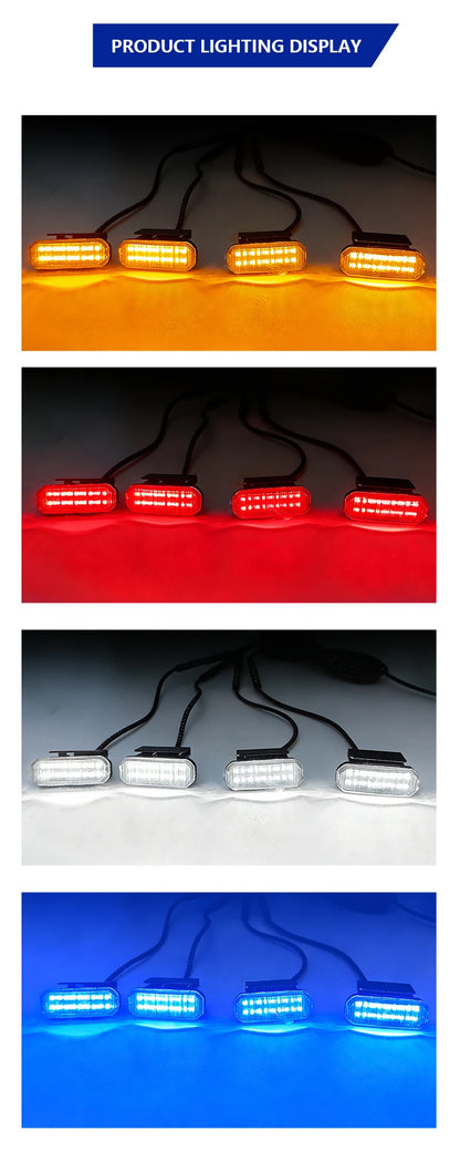 Beusfirts LED Front Grille Light FOR RAM 1500 Accessories Car Daytime Running Light Wheel Eyebrow Lamp For Pickup Offroad 12V