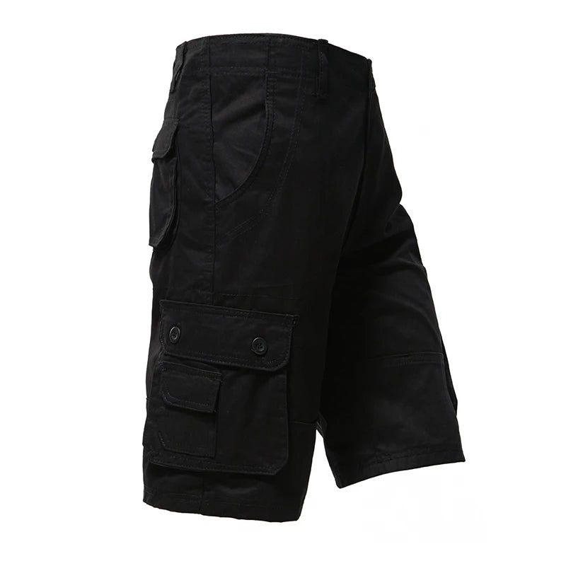 Men's Cargo Shorts Big Size Sports Knee Shorts Classic Short Pants Streetwear Hip Hop Straight Loose Pants