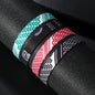 1/4/12Pcs Arabic Scarf Style Woven Bracelet For Women Men Handmade Ethnic Wave Dot Colored Wrap Bracelets Couple Jewelry Gifts