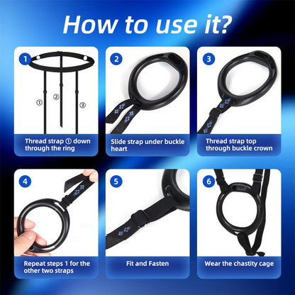 Sex Toys Male Chastity Cage with 4 Sizes Rings And Invisible Lock for Penis Bondage Cock Cage Chastity with Elastic Belt SM Toy
