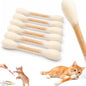 Cotton Swabs Cat Toys with Catnip Kitten Chew Sticks for Indoor Boredom Durable Dental Teething Ropes cat Lover Gift Accessories
