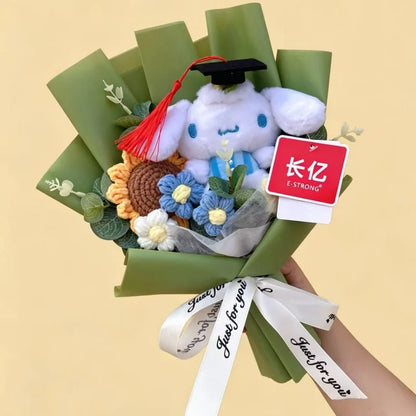 Cartoon Anime Series Hellokitty Kulomi Plush Toys Creative Graduation Bouquet Children's Day Birthday Graduation Gifts For Kids